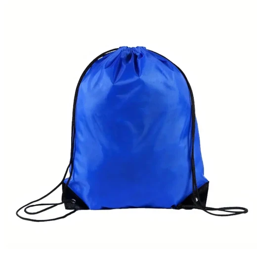 Assorted Storage Travel Bag Blue Purple Red or Black Drawstring Backpack - Image 2