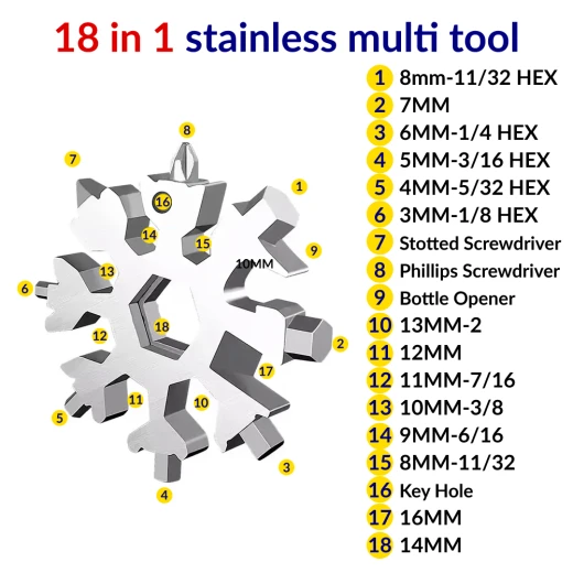 Snowflake 18 in 1 multi tool - Pronta casa - Image 2
