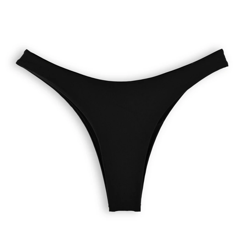 Black Bikini Bottom High Cut size L - Seathany
