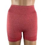 High waist stretchable breathable yoga, Zumba and fitness shorts - Rose Pink M size - Seathany