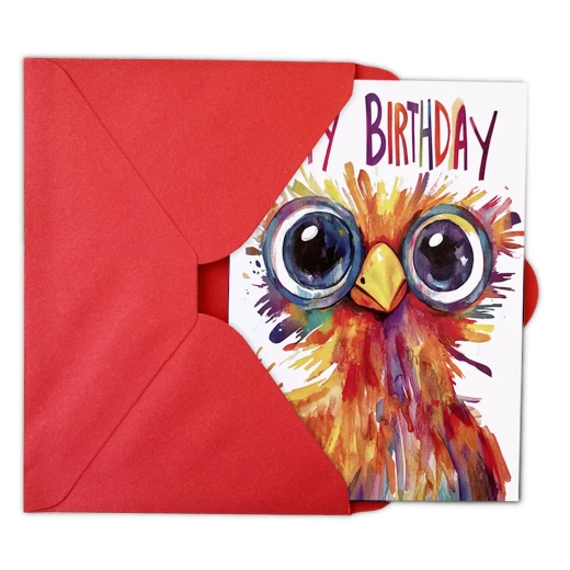Cute funny figure on birthday greeting card – Style 4 - Image 3