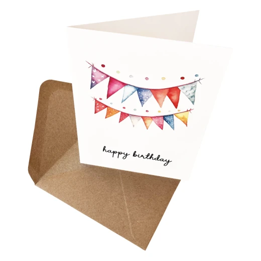 Water colors birthday greeting card 2 - Image 2