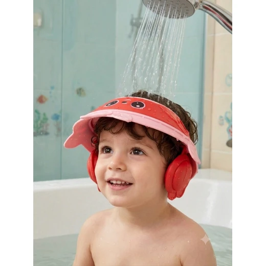 Adjustable Baby Shampoo Shower Cap with Ear Protectors, Kids Hair Washing Hat, Eye & Ear Protection Bath Visor, Soft Comfortable Material, Suitable for Babies and Toddlers Adjustable Baby Shampoo Shower Cap with Ear Protectors, Kids Hair Washing Hat, Eye & Ear Protection Bath Visor, Soft Comfortable Material, Suitable for Babies and Toddlers