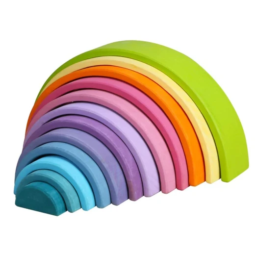 12 pcs Stacking Rainbow pastel color - Image 2