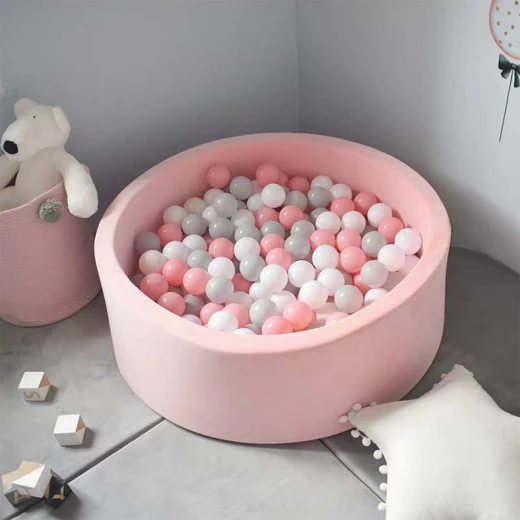 Baby Foam Round Ball Pit without balls - pink - BABYDO - Image 2