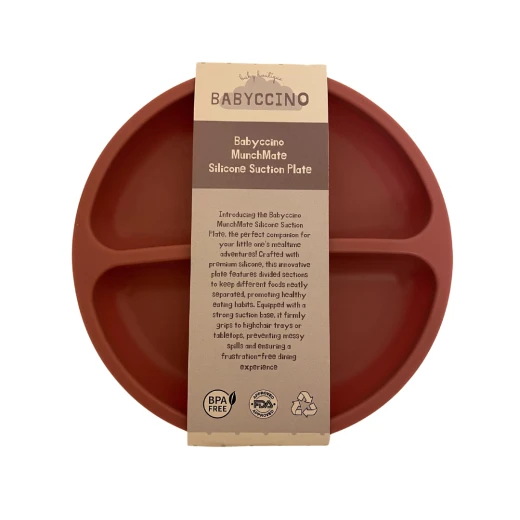 Babyccino, MunchMate Suction Plate, Pink - Babyccino - Image 4