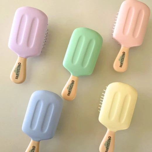 Babyccino, Icecream Mini Hair Brush, Purple, Mini - Babyccino - Image 2