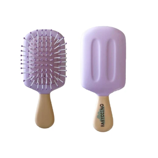 Babyccino, Icecream Mini Hair Brush, Purple, Mini - Babyccino - Image 3