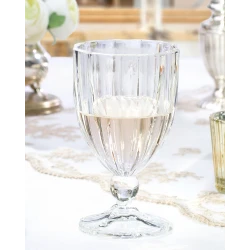 Madame COCO Fiona 4-Piece Short Glass Set, 190ml Durable Glassware, Dishwasher Safe