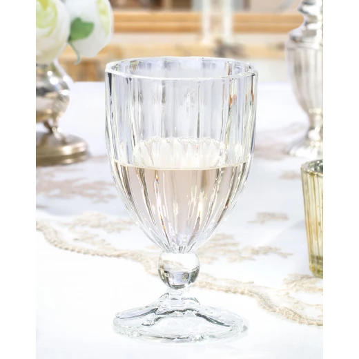 Madame COCO Fiona 4-Piece Short Glass Set, 190ml Durable Glassware, Dishwasher Safe