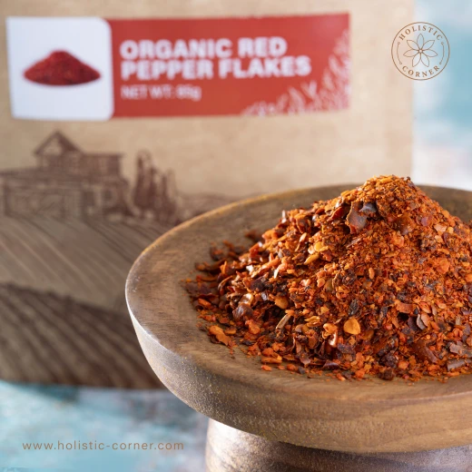 Organic Chilli Red Pepper Flakes | 85g - Holistic corner - Image 2