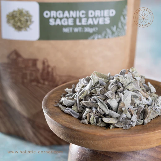 Organic Dried Sage Leaves | 30g - Holistic corner - Image 2