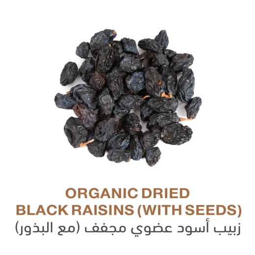 زبيب أسود مجفف عضوي مع البذور 100 غرام خالٍ من الزيوت المضافة، غني بمضادات الأكسدة وغير معدل وراثيًا من هولستك كورنير - هولستك كورنير - Image 3