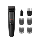 Philips MG3720/33 Multigroom Series 3000 – 7-in-1 Trimmer for Beard, Hair & Nose, Self-Sharpening Steel Blades, Cordless Use - Philips