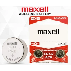 Maxell LR44 Alkaline 1.5V Battery  (2 Pcs)