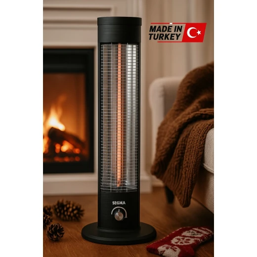 SEGMA SEH-2000 Sunrise Mechatronic Heater 2000W – Adjustable Thermostat, Tip-Over Safety Protection - Segma - Image 2