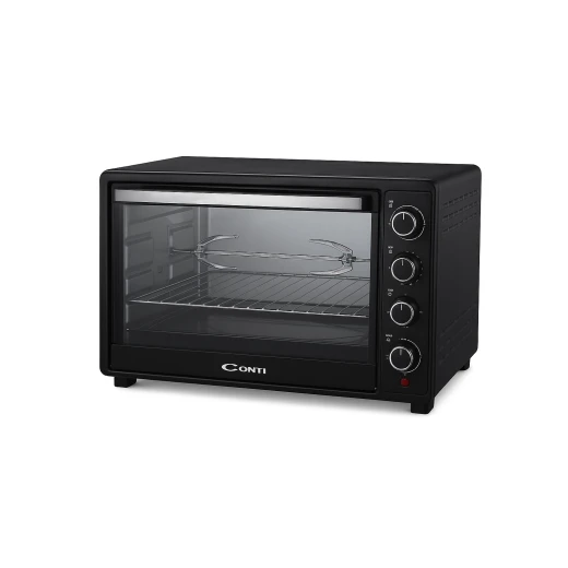 Conti 75L Electric Oven with Rotisserie and Convection - Black Finish - Family-Size Cooking Appliance for Baking, Roasting, and More - Efficient and Versatile Kitchen Essential Conti 75L Electric Oven with Rotisserie and Convection - Black Finish - Family-Size Cooking Appliance for Baking, Roasting, and More - Efficient and Versatile Kitchen Essential