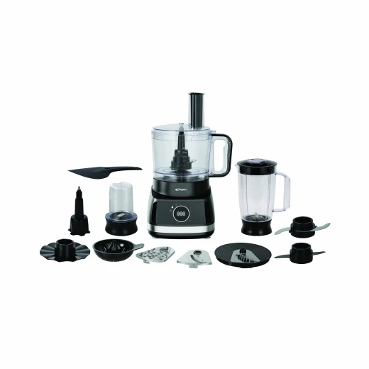 Conti FP 80002 BS Multi-Function Food Processor – 800W Copper Motor, 28 Functions, 9 Accessories, 2L Bowl & 1.5L Blender Conti FP 80002 BS Multi-Function Food Processor – 800W Copper Motor, 28 Functions, 9 Accessories, 2L Bowl & 1.5L Blender