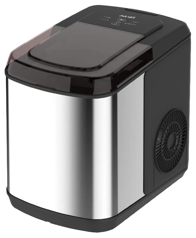 Conti Portable Ice Maker Machine, 12kg/Day, 1.5L, Self-Cleaning, Stainless Steel, IM 1002 SB - Conti