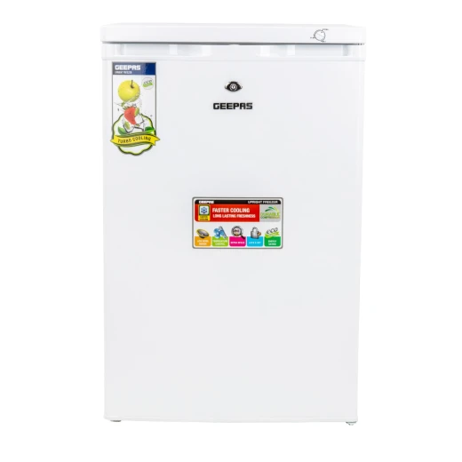 Geepas GRFU1206 120L Upright Freezer with 4 Crystal Drawers Geepas GRFU1206 120L Upright Freezer with 4 Crystal Drawers