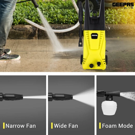 Geepas High Pressure Washer – 3000W, 135 Bar Powerful Electric Water Jet for Car, Home, and Garden Cleaning (GCW19027) - GEEPAS - Image 7