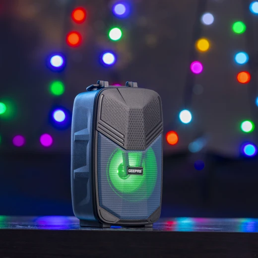 Geepas Portable Bluetooth Speaker GMS11156 – with Microphone, LED Light & USB/TF/FM/AUX Support - GEEPAS - Image 9