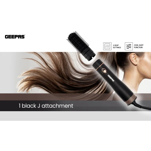 Geepas Hair Styler| GH86064|Hair Styler for Men and Women| Cool Shot Function| Two Heat Settings| Built-In Comb - GEEPAS - Image 7