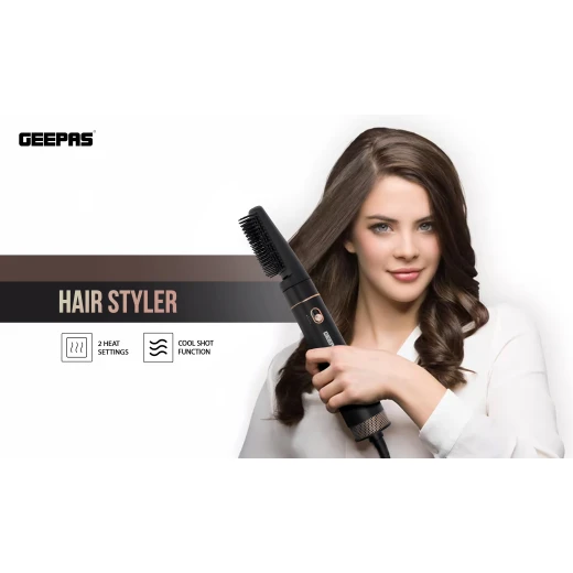 Geepas Hair Styler| GH86064|Hair Styler for Men and Women| Cool Shot Function| Two Heat Settings| Built-In Comb - GEEPAS - Image 9