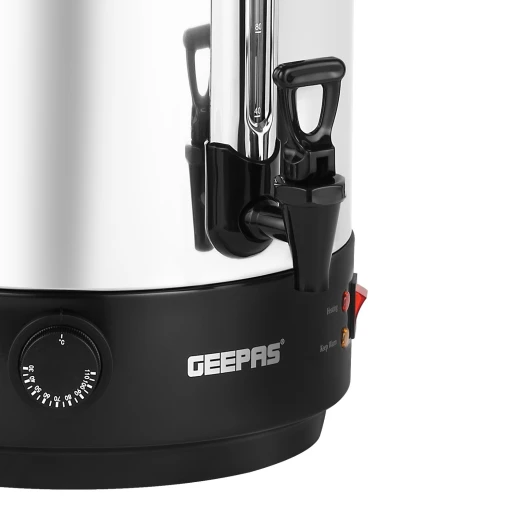 Geepas GK38064UK 30L Stainless Steel Water Boiler – 2500W, Adjustable Thermostat, Boil Dry Protection, Black & Silver - GEEPAS - Image 3