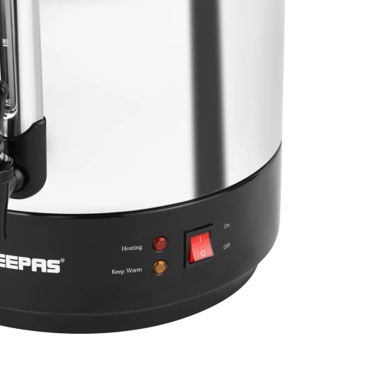 Geepas GK38064UK 30L Stainless Steel Water Boiler – 2500W, Adjustable Thermostat, Boil Dry Protection, Black & Silver - GEEPAS - Image 5