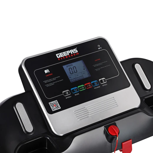 Geepas GFT90000 Foldable Treadmill – 2.0HP Motor, 12 Programs, App Sync (Zwift, Kinomap, Spax), LCD Display, Black - GEEPAS - Image 3