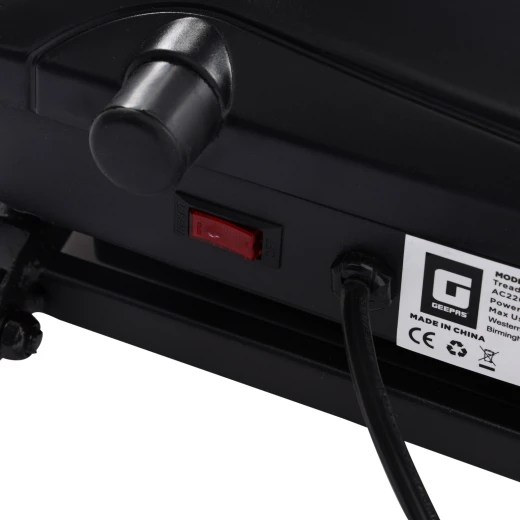 Geepas GFT90000 Foldable Treadmill – 2.0HP Motor, 12 Programs, App Sync (Zwift, Kinomap, Spax), LCD Display, Black - GEEPAS - Image 9