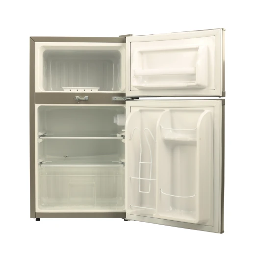 Geepas 84L Double Door Defrost Refrigerator – GRF1259GPE, Rapid Cooling, Tropic Type, CFC-Free, Metallic Grey - GEEPAS - Image 3