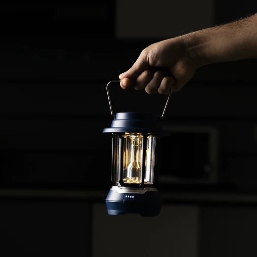 Olsenmark LED Emergency Lantern with Solar – OME2824, Energy Efficient, Super Bright, 7 Hours Runtime, Portable, Compact, Blue, 2 Years Warranty - olsenmark - Image 8
