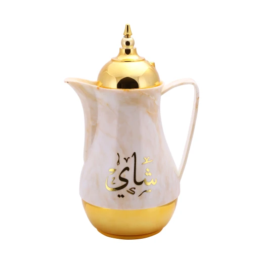 طقم دلة قهوة و شاي رويال فورد رخامي مزدوج الجدار حافظ حراري تسريب محمي سعة 1 لتر - رويال فورد - Image 5