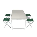 Royalford Camping Table and Chairs RF11676 – Foldable, Lightweight, and Portable 4-Seater Set for Outdoor & Indoor Use - Royalford