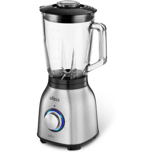 Ufesa BS4800 Sapphire Jug Blender – 1000W Power, 1.5L Glass Jar, 6 Stainless Steel Blades - Ufesa - Image 4