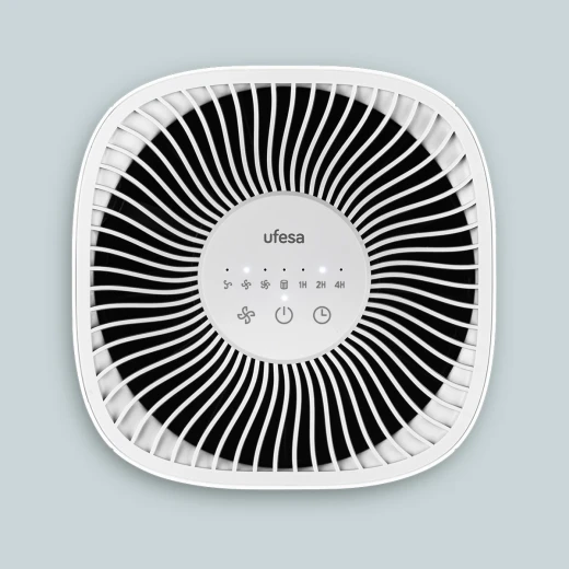 جهاز تنقية الهواء Ufesa Comfort 1300 مزود بفلتر HEPA - معدل تدفق هواء نظيف 130 متر مكعب/ساعة، تشغيل هادئ، مستويات سرعة متعددة، مثالي للغرف التي تصل مساحتها إلى 55 متر مربع - يوفيسا - Image 5