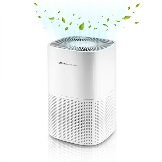 جهاز تنقية الهواء Ufesa Comfort 1300 مزود بفلتر HEPA - معدل تدفق هواء نظيف 130 متر مكعب/ساعة، تشغيل هادئ، مستويات سرعة متعددة، مثالي للغرف التي تصل مساحتها إلى 55 متر مربع - يوفيسا - Image 3