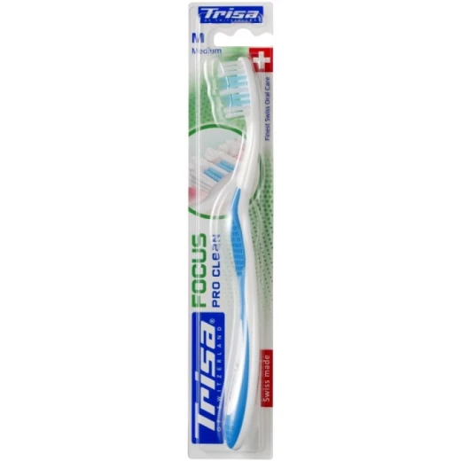 Trisa focus pro clean medium toothbrush Trisa focus pro clean medium toothbrush