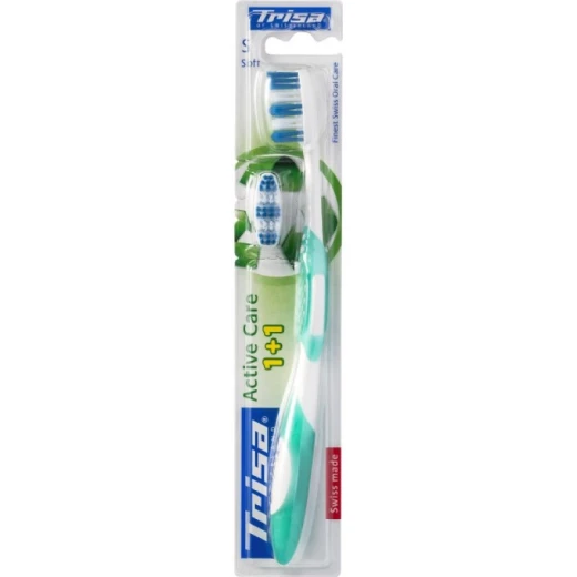 Trisa Active Care Toothbrush - Blue and Black Trisa Active Care Toothbrush - Blue and Black
