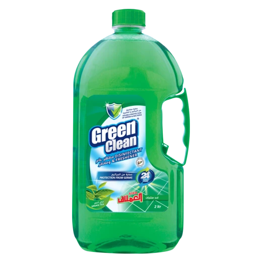 Al Emlaq Green Clean Disinfectant - Antiseptic Green Tea, 2liter Al Emlaq Green Clean Disinfectant - Antiseptic Green Tea, 2liter