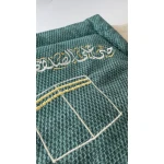 Green tweed Velvet Prayer Mat 120*73*2 - Al Baraka