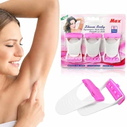 High-quality plastic razors designed to provide a smooth, precise shave for various body areas—including sensitive zones, underarms, and legs—and suitable for most skin types
