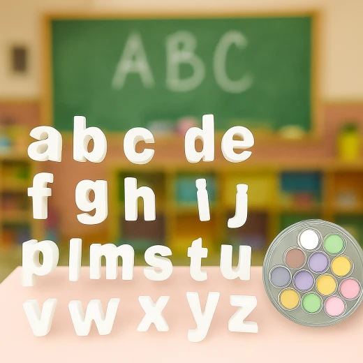 أحرف انجليزية للتلوين مع علبة الوان من سينسوريا - سنسوريا - Image 3