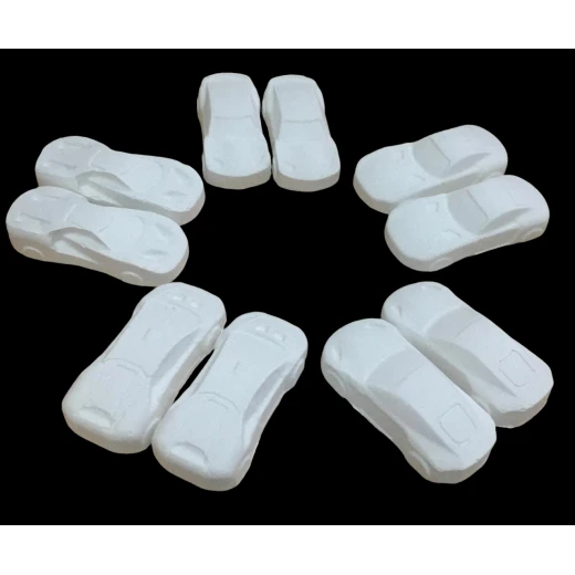 3-4 cm -10 gypsum cars for coloring - sensoria - Image 3