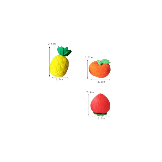 4pcs Rubber Student Stationery Retractable _Cute Stationary Student_,~2.5 cm - sensoria - Image 2
