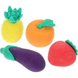 4pcs Rubber Student Stationery Retractable _Cute Stationary Student_,~2.5 cm