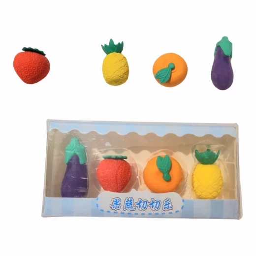 4pcs Rubber Student Stationery Retractable _Cute Stationary Student_,~2.5 cm - sensoria - Image 4