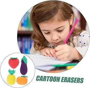 4pcs Rubber Student Stationery Retractable _Cute Stationary Student_,~2.5 cm - sensoria - Image 6